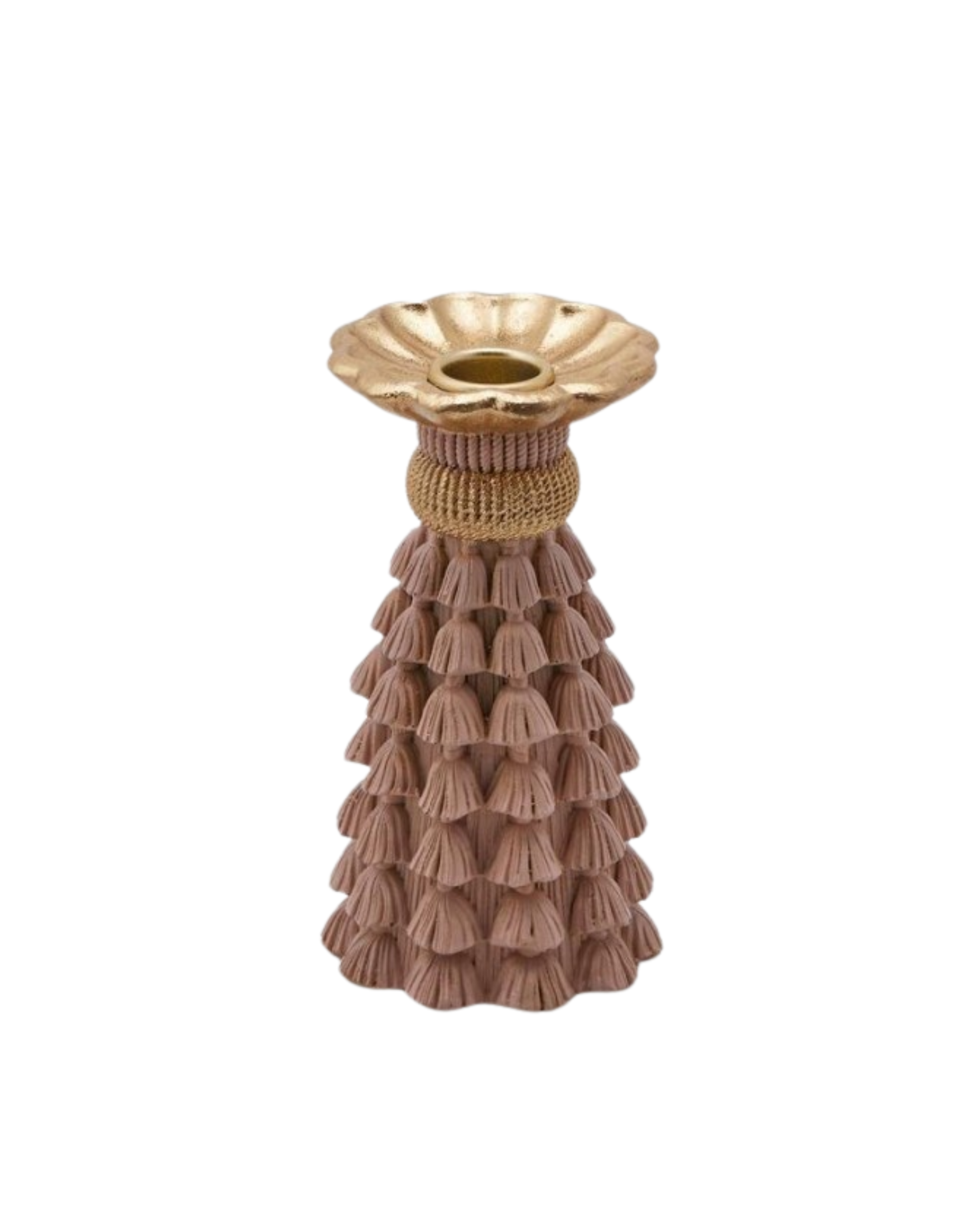 Tassel Candleholder Rosé