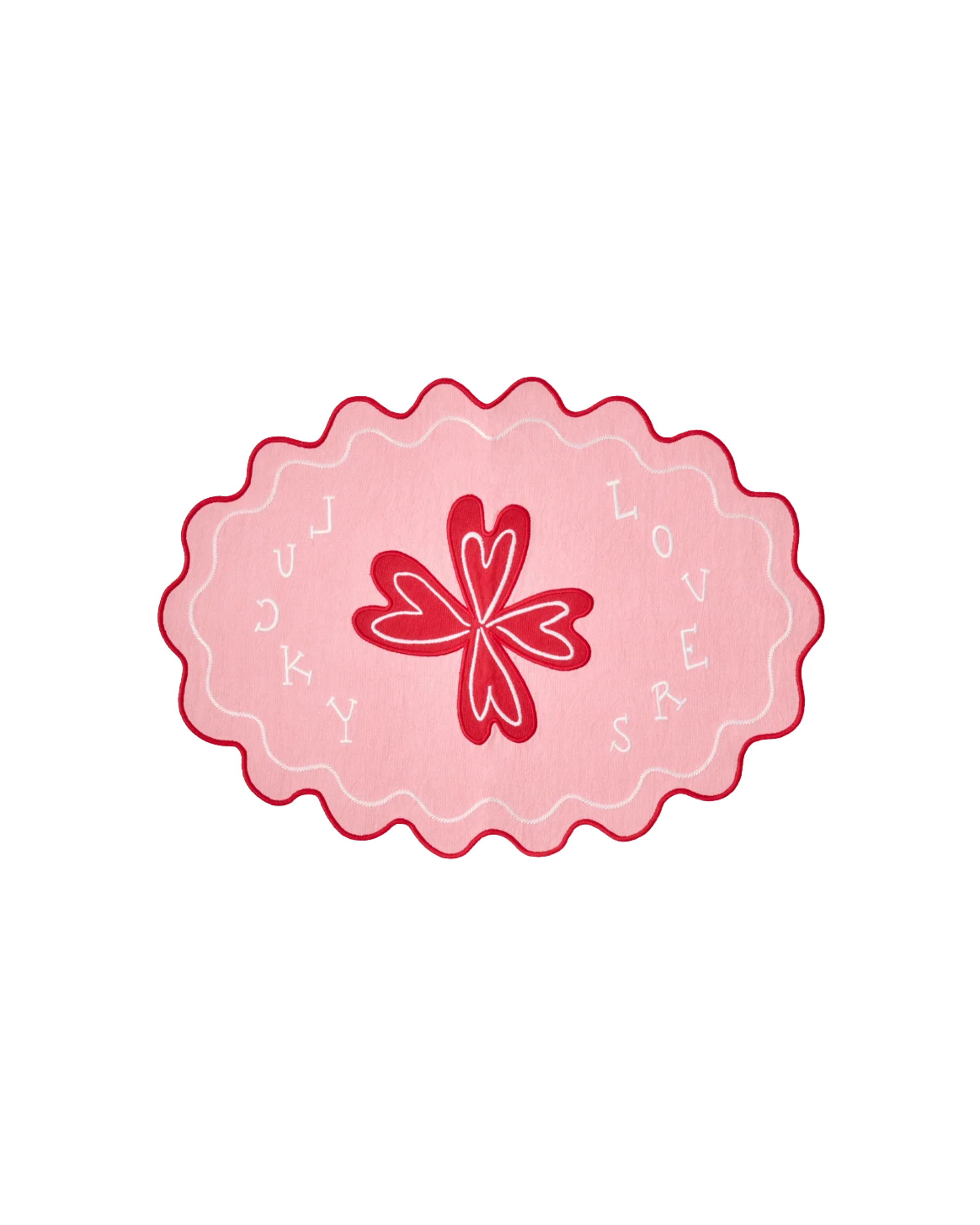 Tischset Lucky Lovers Rosa, 48 × 35 cm