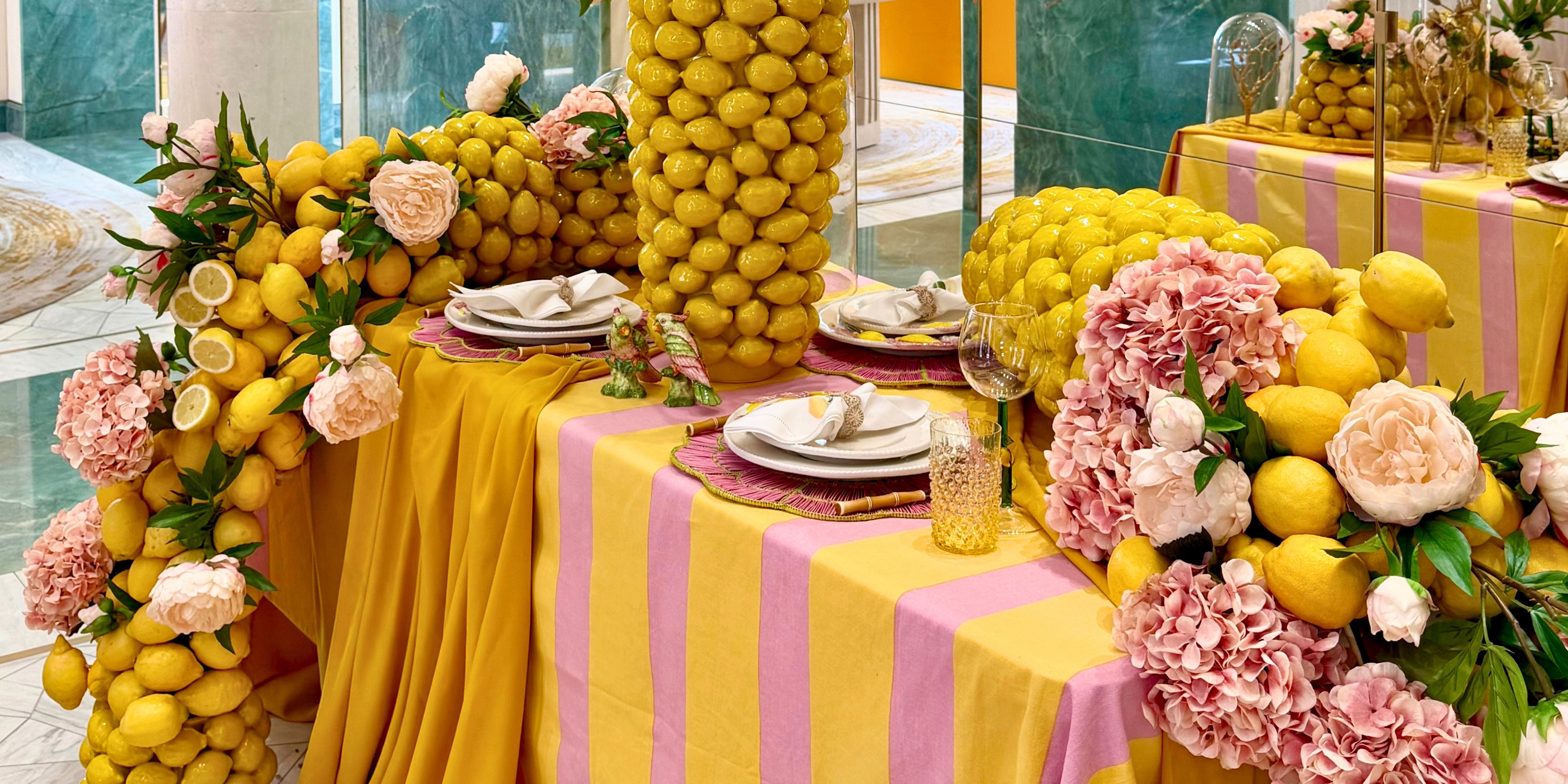 Lemon & Pink Sorbet: Der Duft des Sommers auf Ihrer Tafel