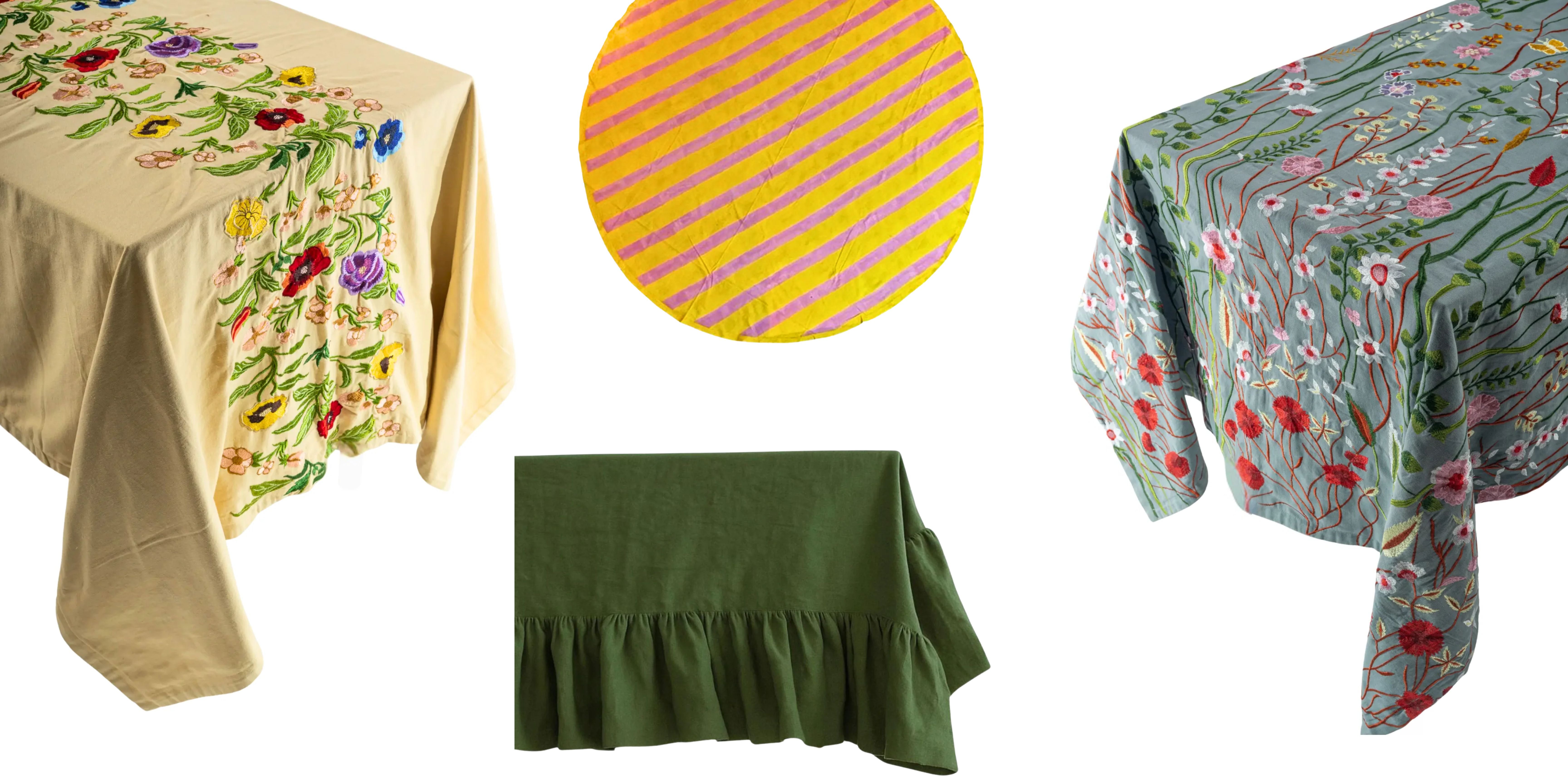 Exklusive Leinentischdecke und hochwertige Tischwäsche auf einem festlich gedeckten Esstisch von Table Desires München