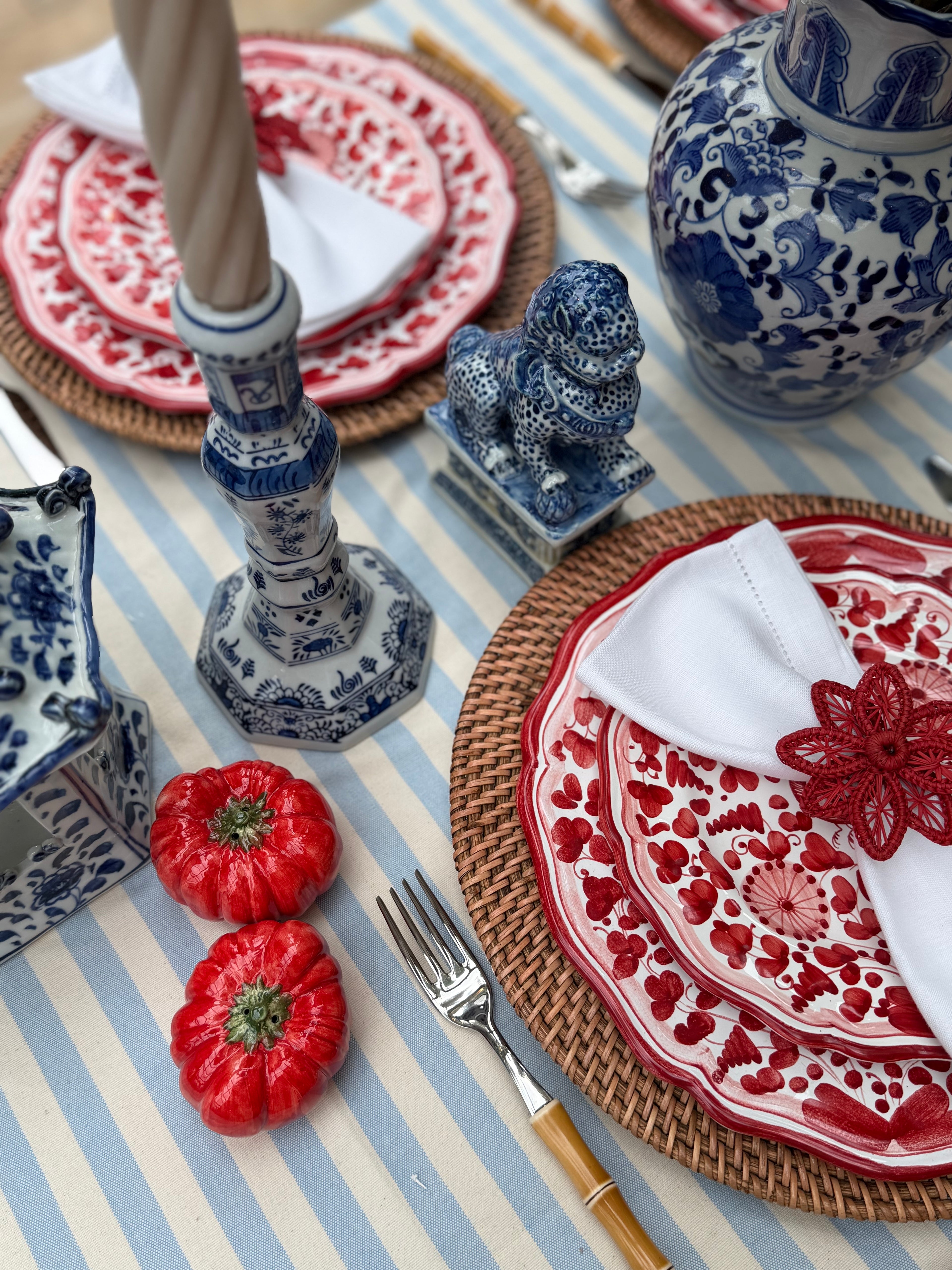 Rattan charger plate