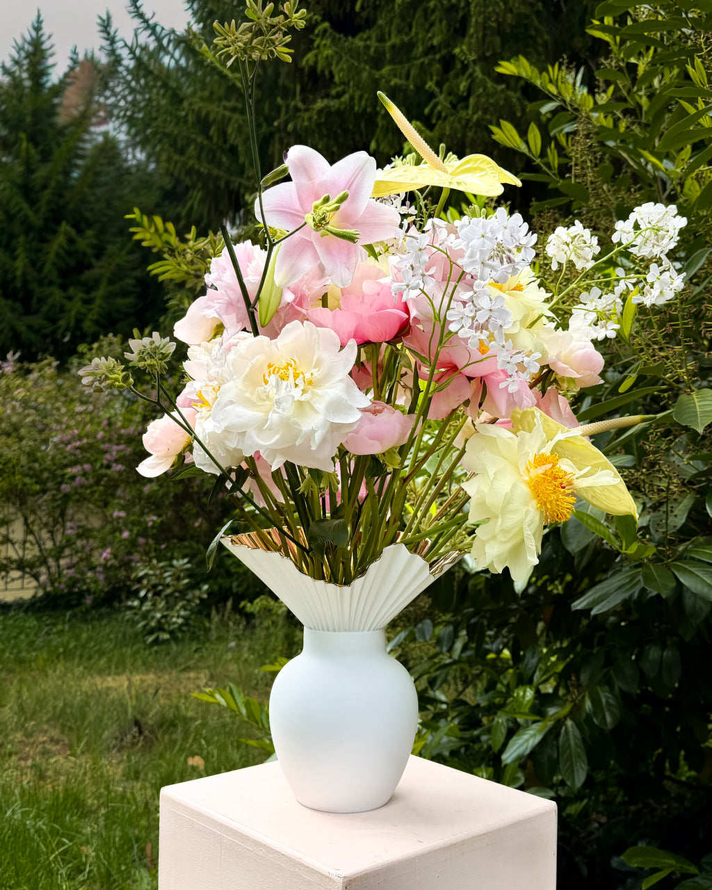 Rosenthal Porzellan Falda Vase Gold