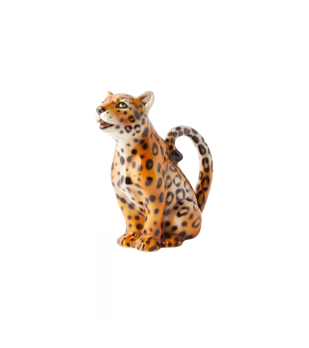 Leopard Kerzenhalter aus Keramik XL (2er-Set) – Les Ottomans