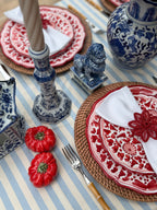Napkin Ring Blossom Red, Set of 2