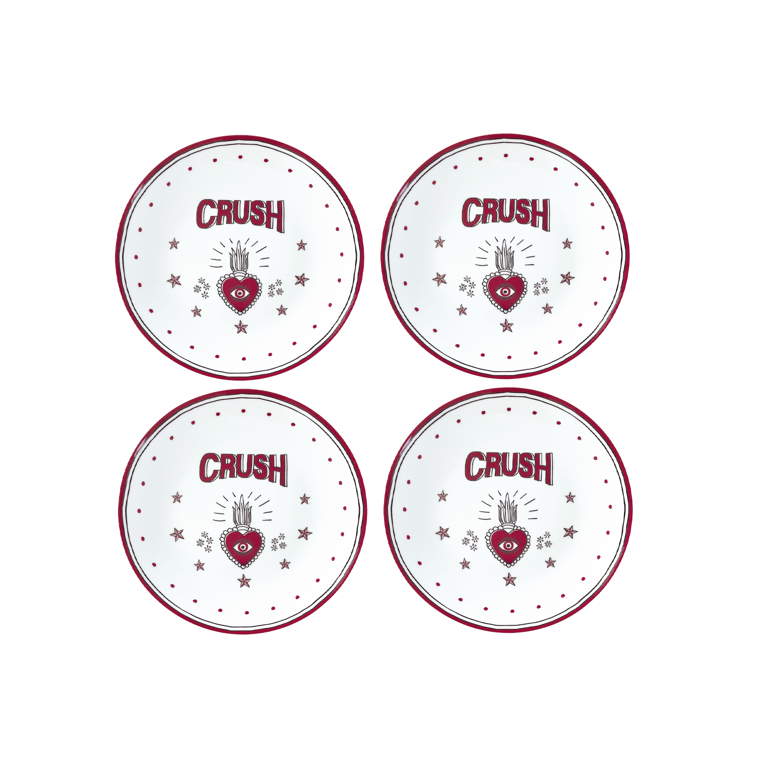 Dessertteller „Crush“ 4er-Set