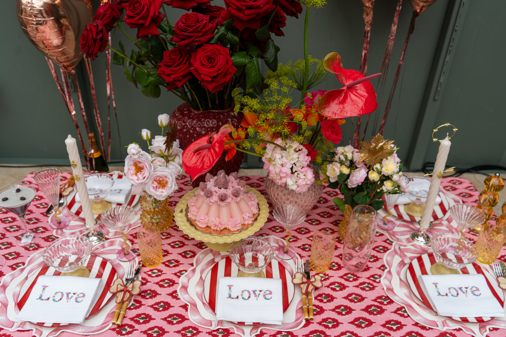 Metall Blumenstecker Herz Gold