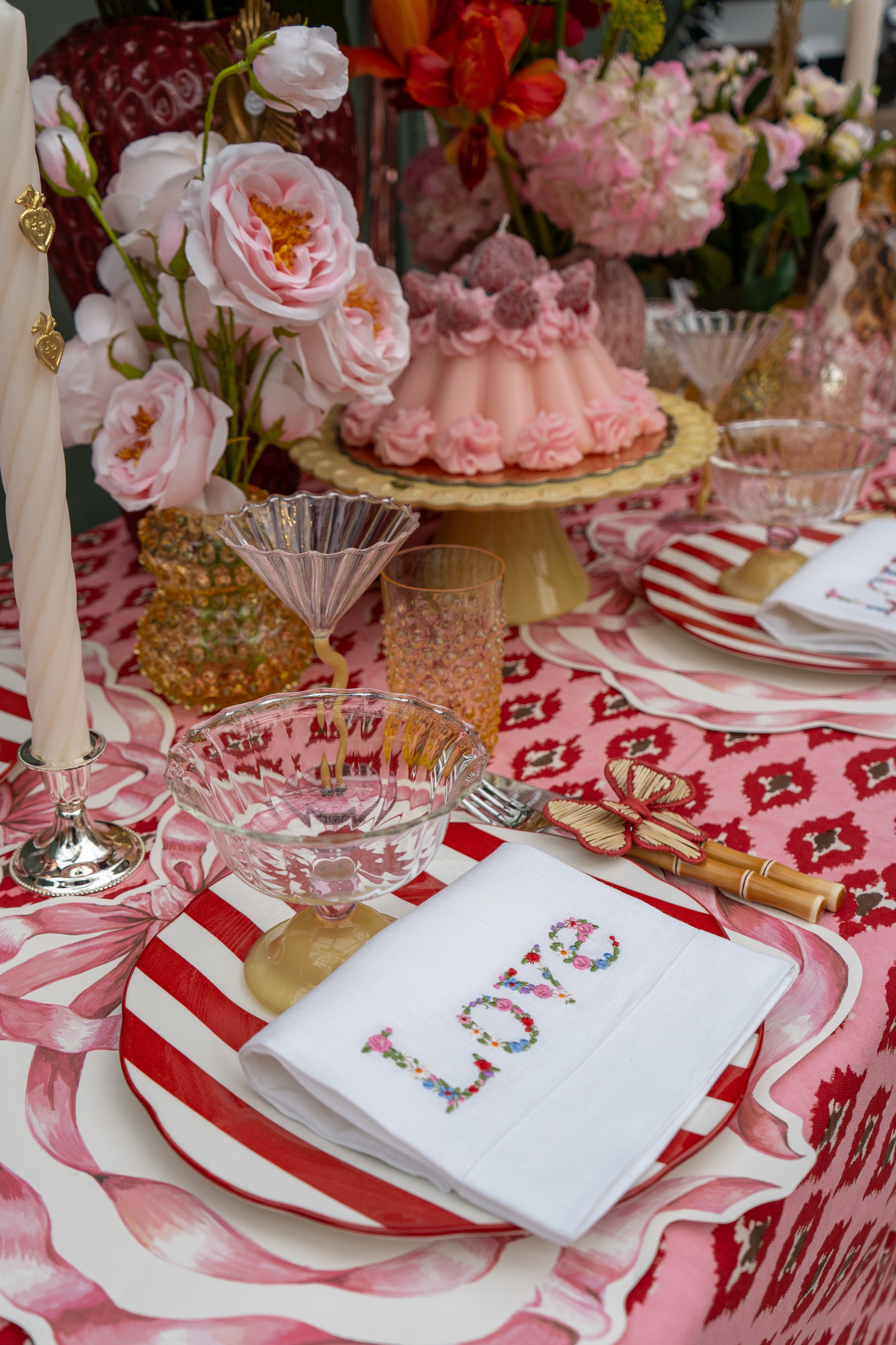 Anna von Lipa Hobnail Tumbler Citron, Set of 6