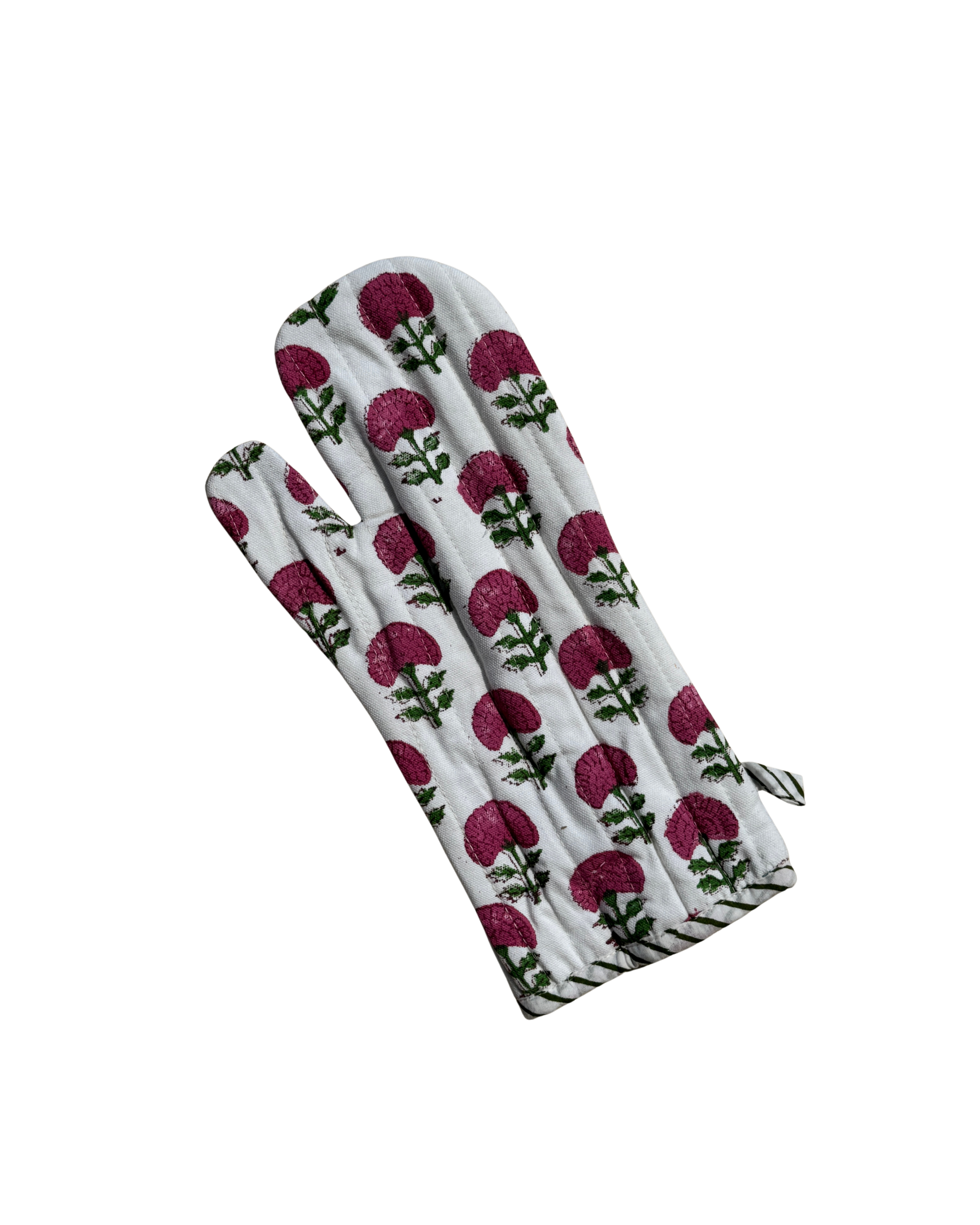 Oven Glove Raspberry Blossom