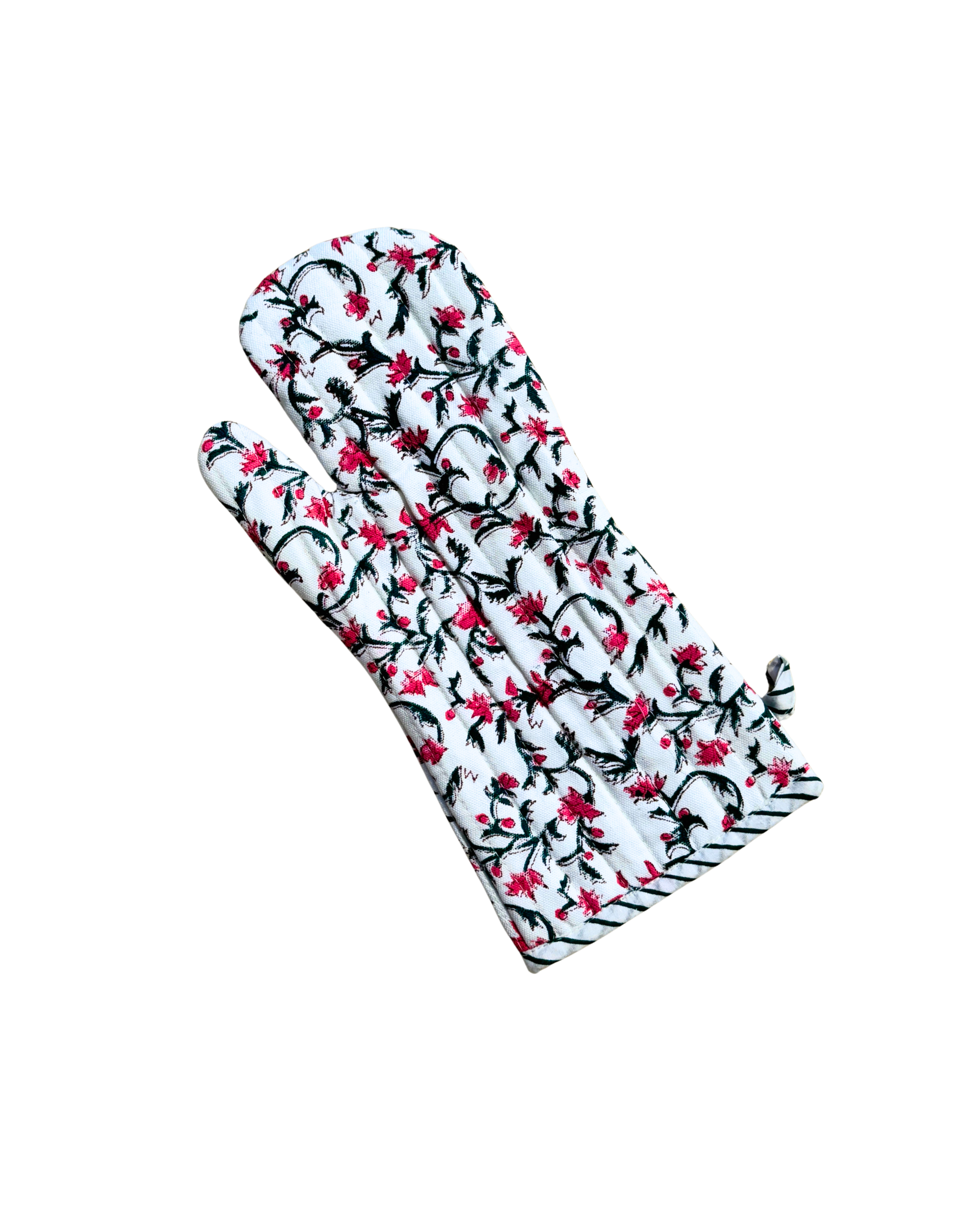 Oven Glove Raspberry Blossom
