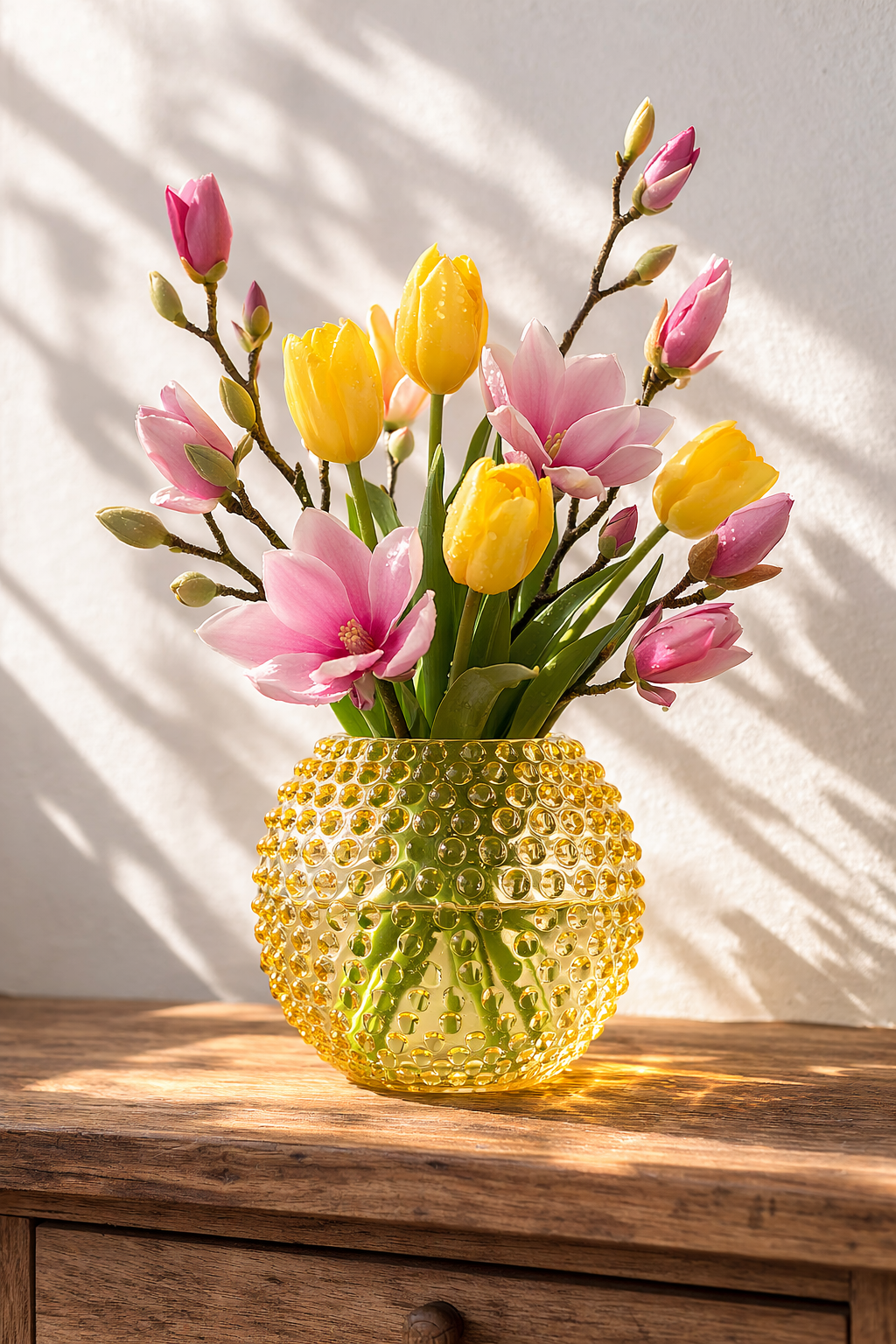 Anna von Lipa Hobail Globe Vase Citron 24 cm