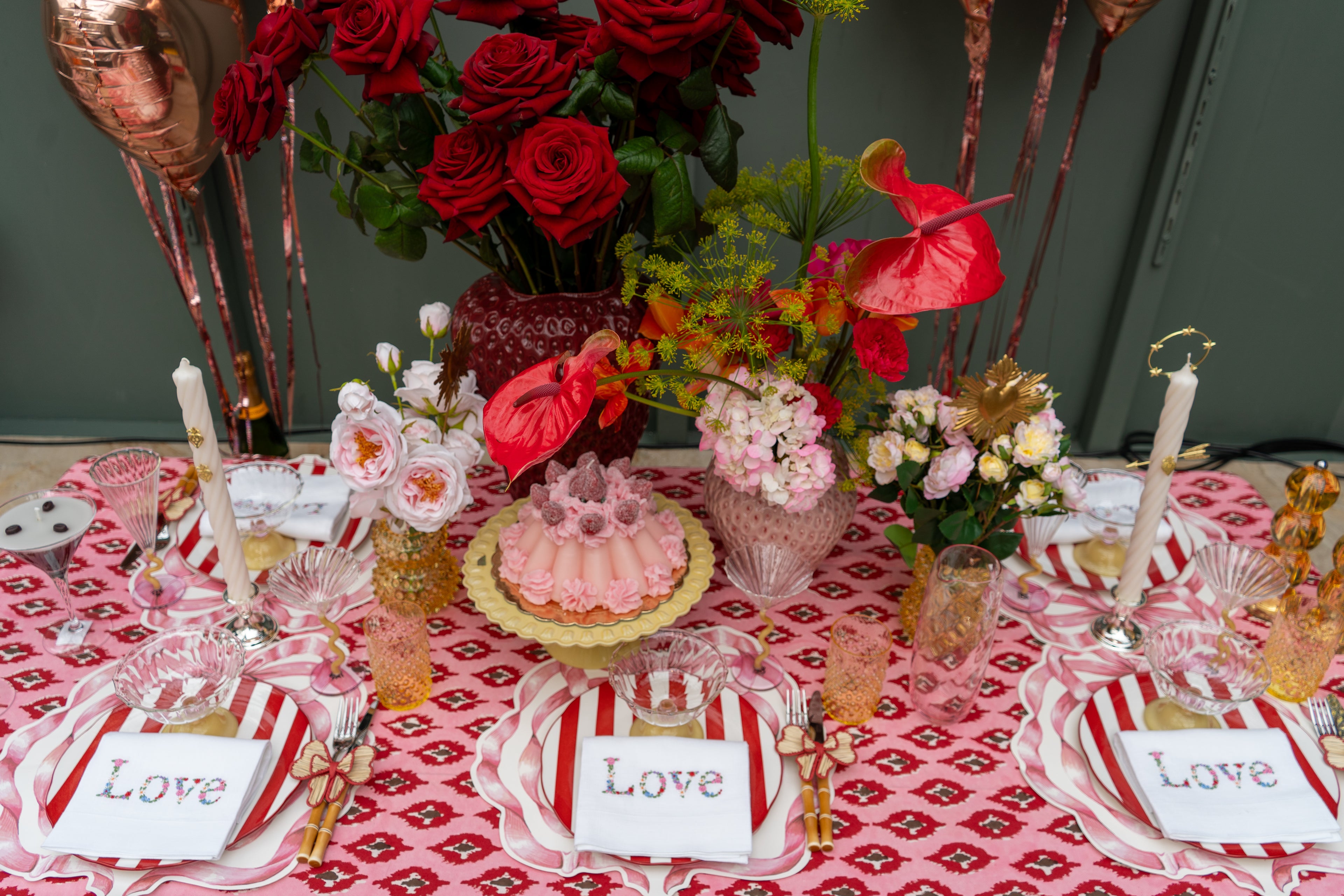 Sektglas Gelb-Rosa, 2er-Set