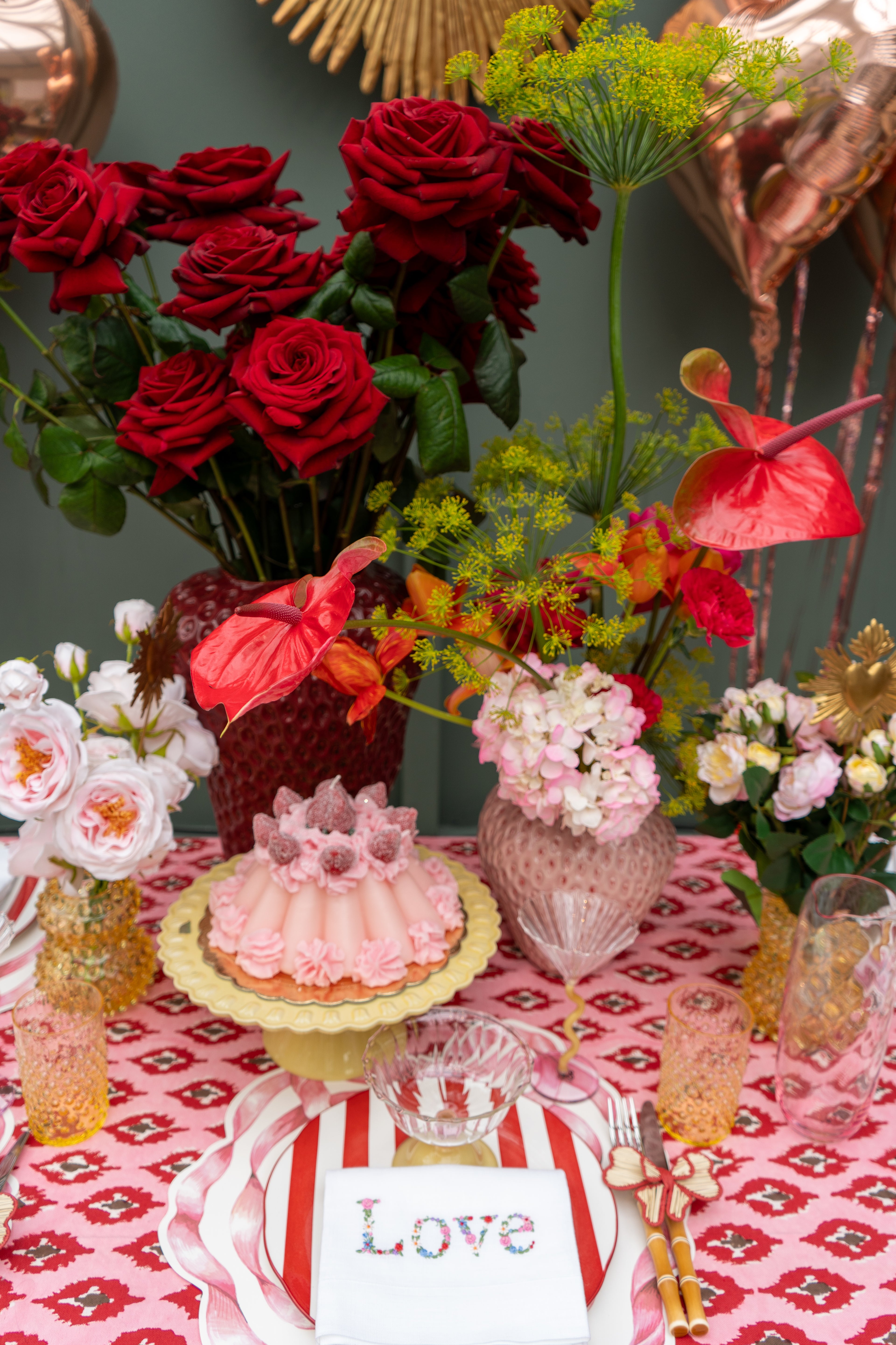 Sektglas Gelb-Rosa, 2er-Set