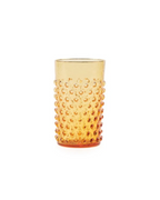 Hobnail Gläser Amber Goldrand – Detailansicht