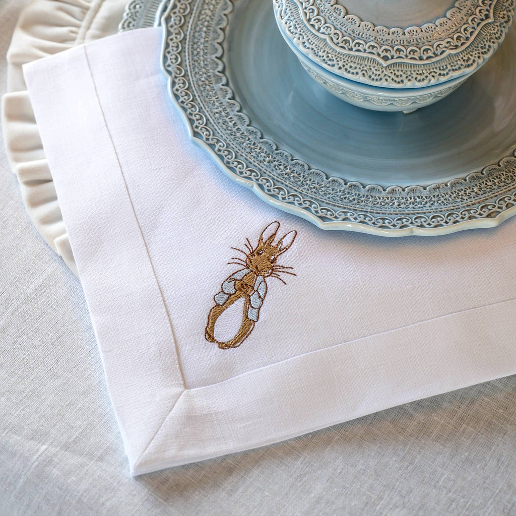 Leinenserviette Peter Rabbit, 4er Set