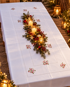 Tischdecke Mistel & Ilex, 170 × 270 cm