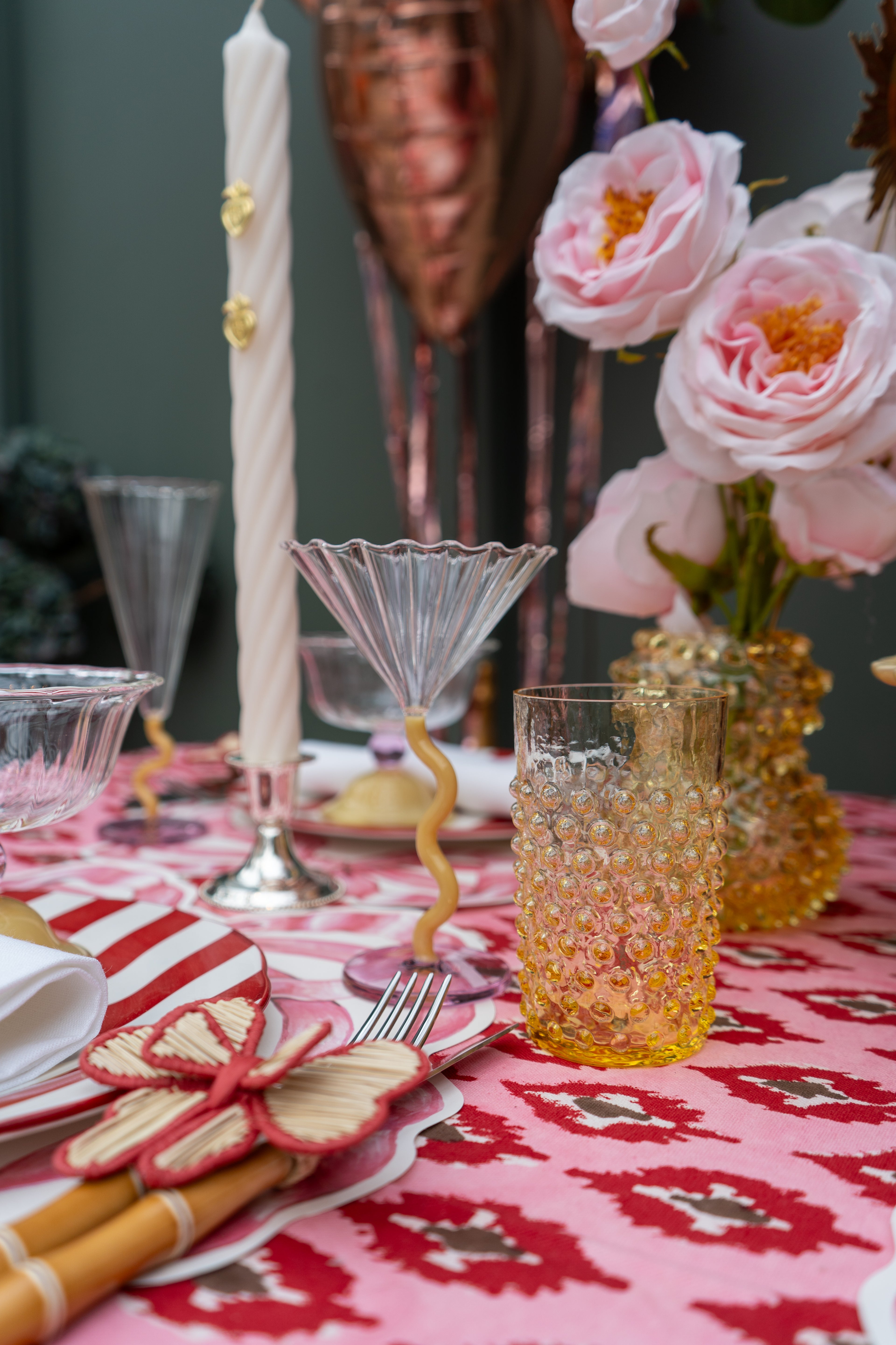 Sektglas Gelb-Rosa, 2er-Set