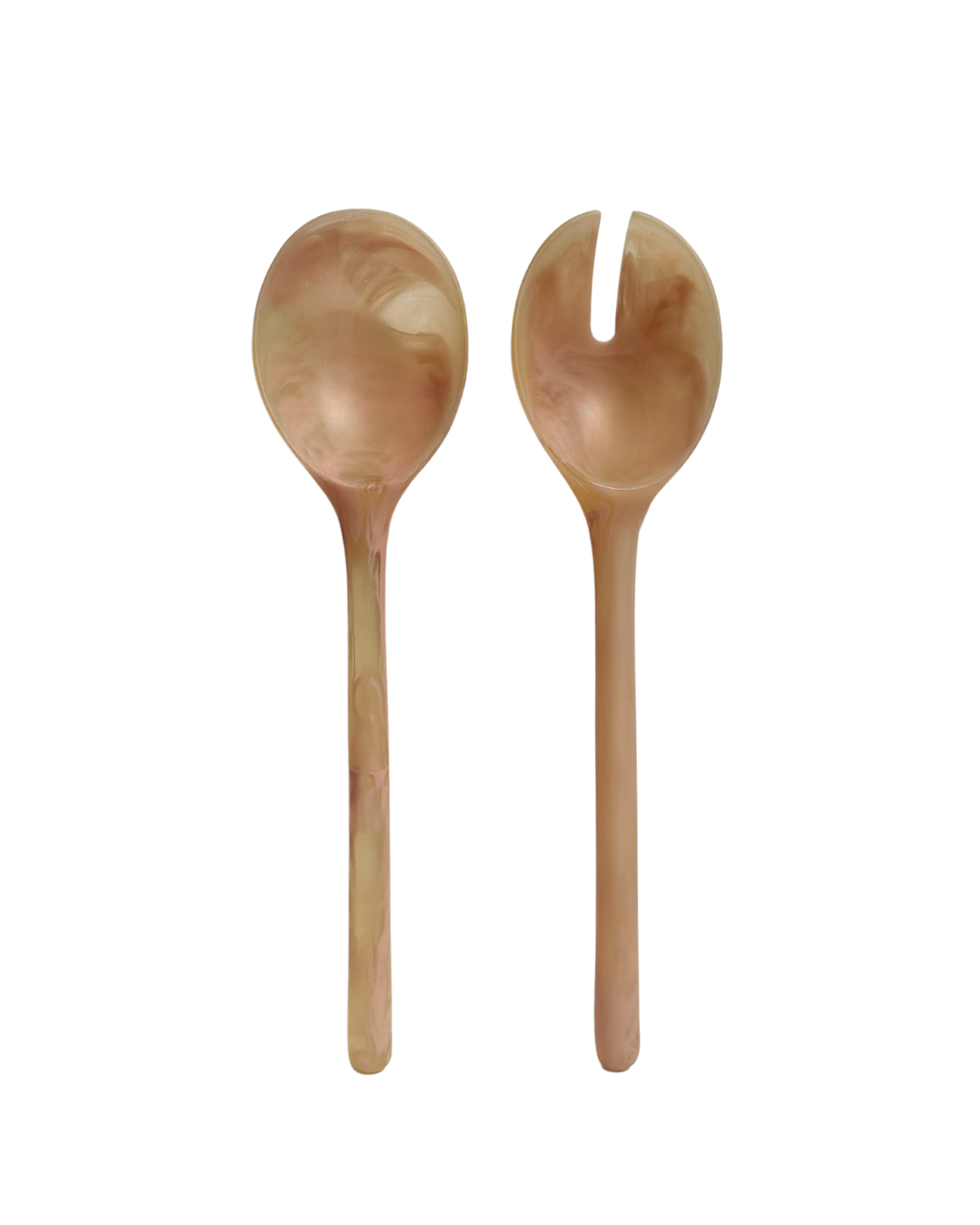 Salatbesteck Marmoroptik, 2er Set