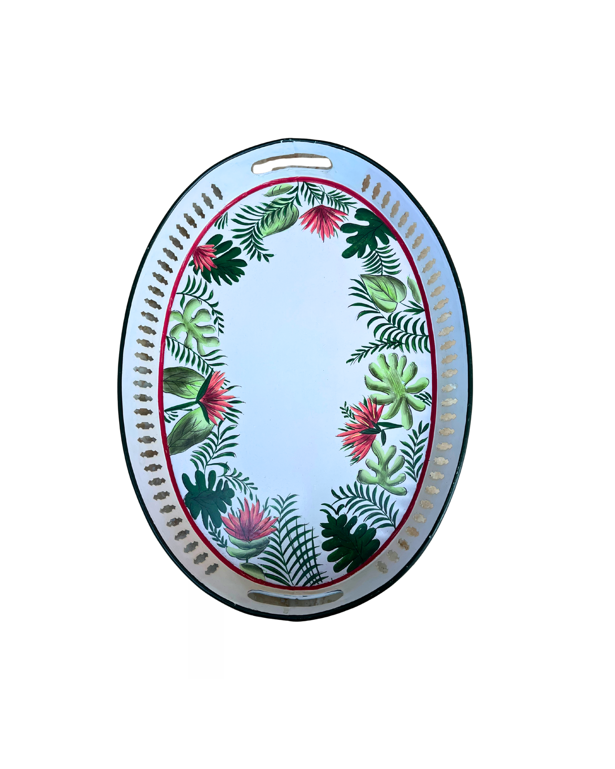 Floral Iron Tray