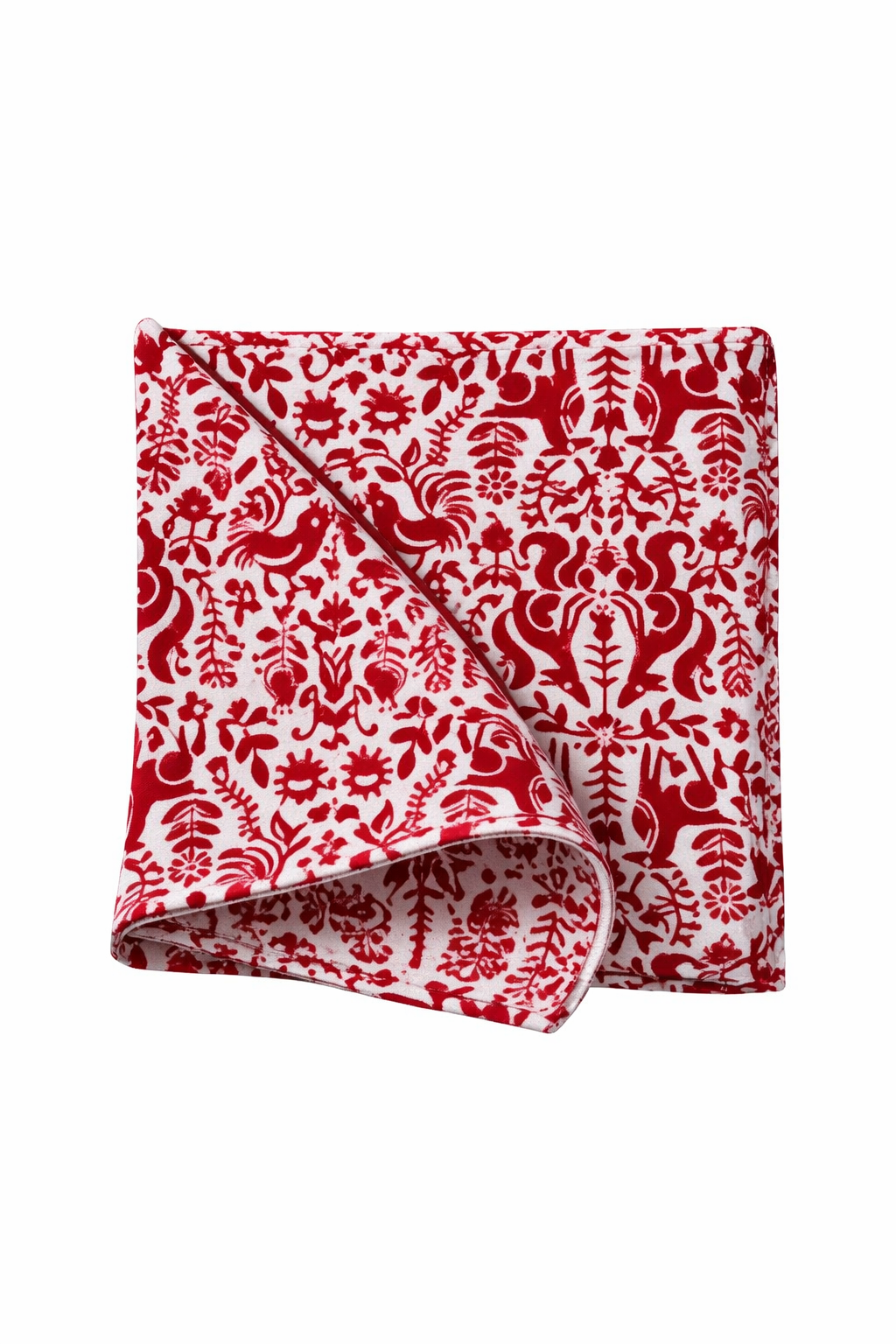 Napkins Red Winter Print (set of 4)