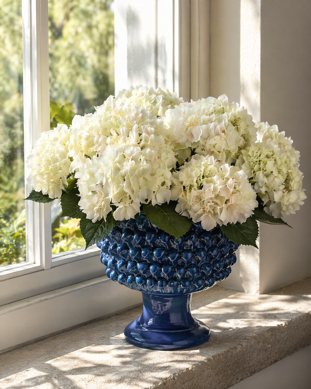 Pinecone Vase Blau Medium