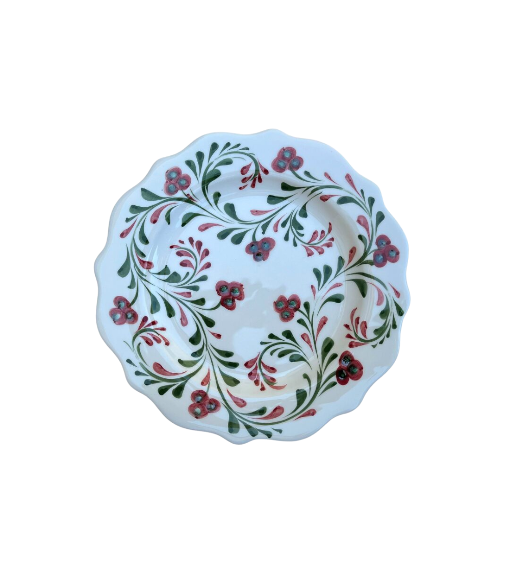 Handbemalter Keramikteller "Floral" (Ø 21 cm)