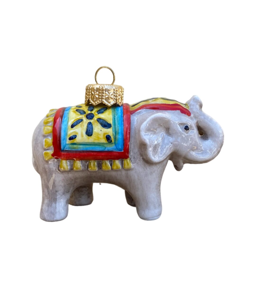 Keramik Weihnachtskugel "Elefant"