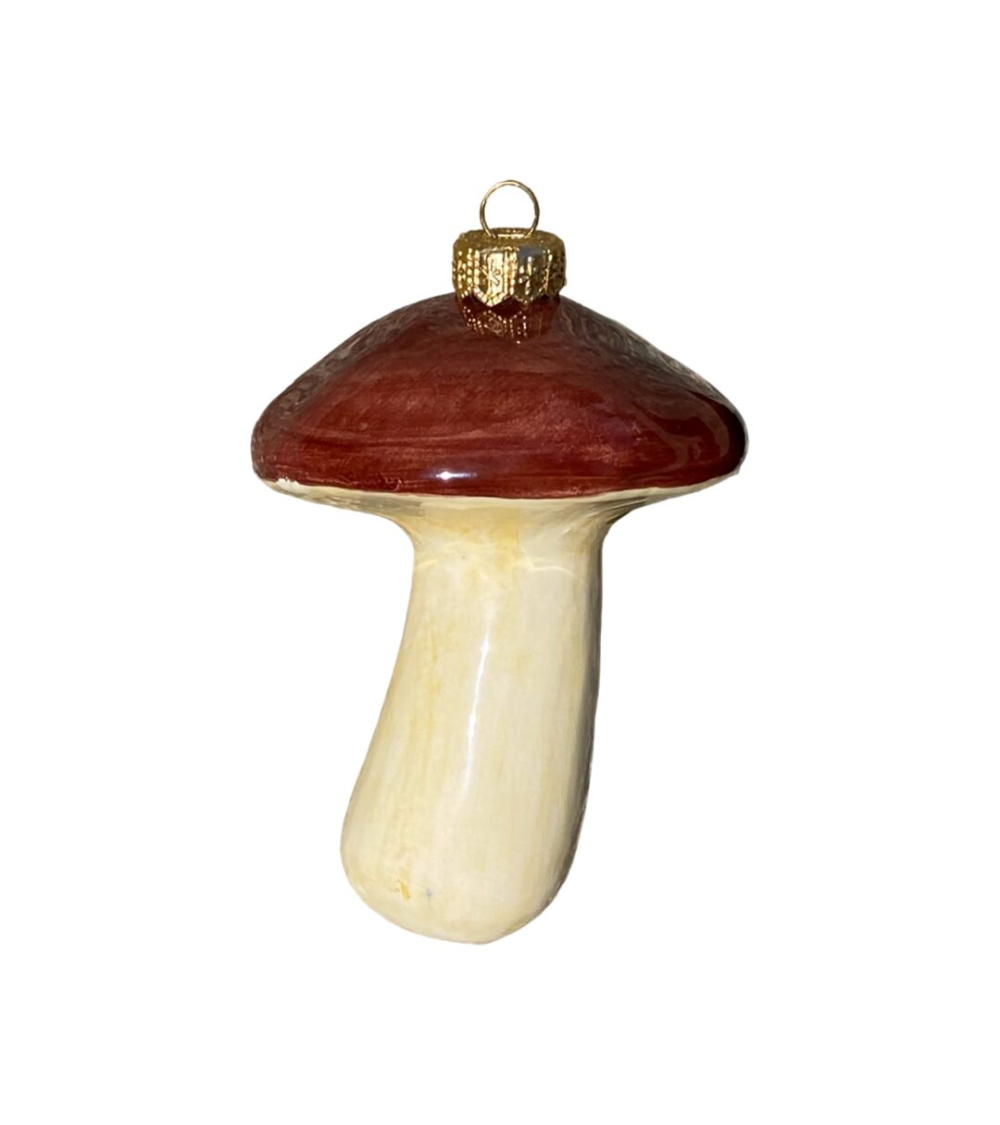 Keramik Weihnachtskugel "Pilz"