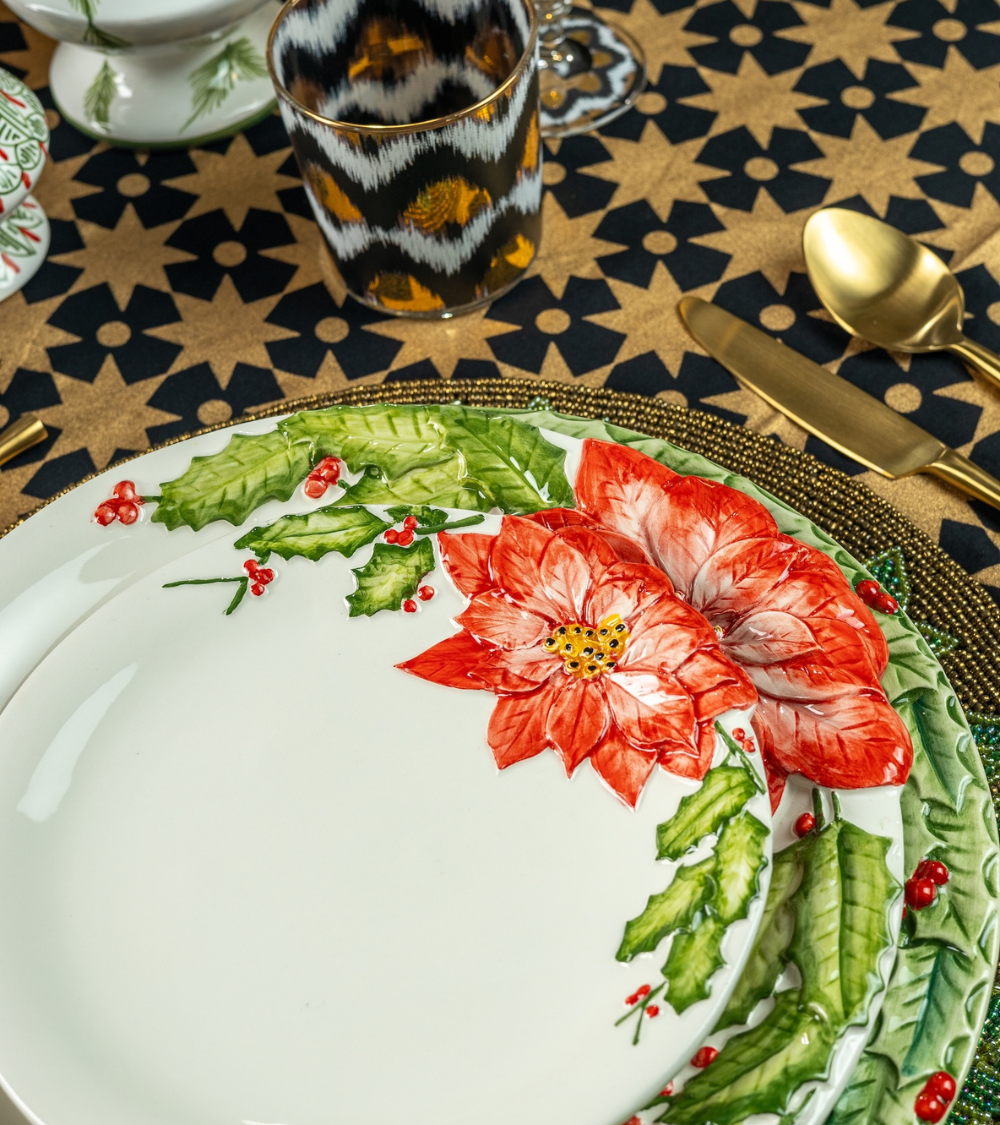 Handbemalter Keramikteller (Ø 30 cm)