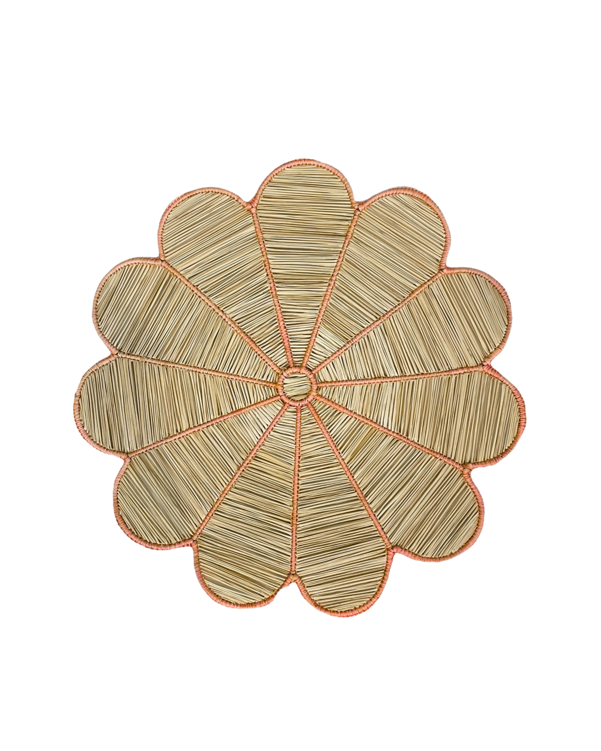 Jute Tischset Floral Orange