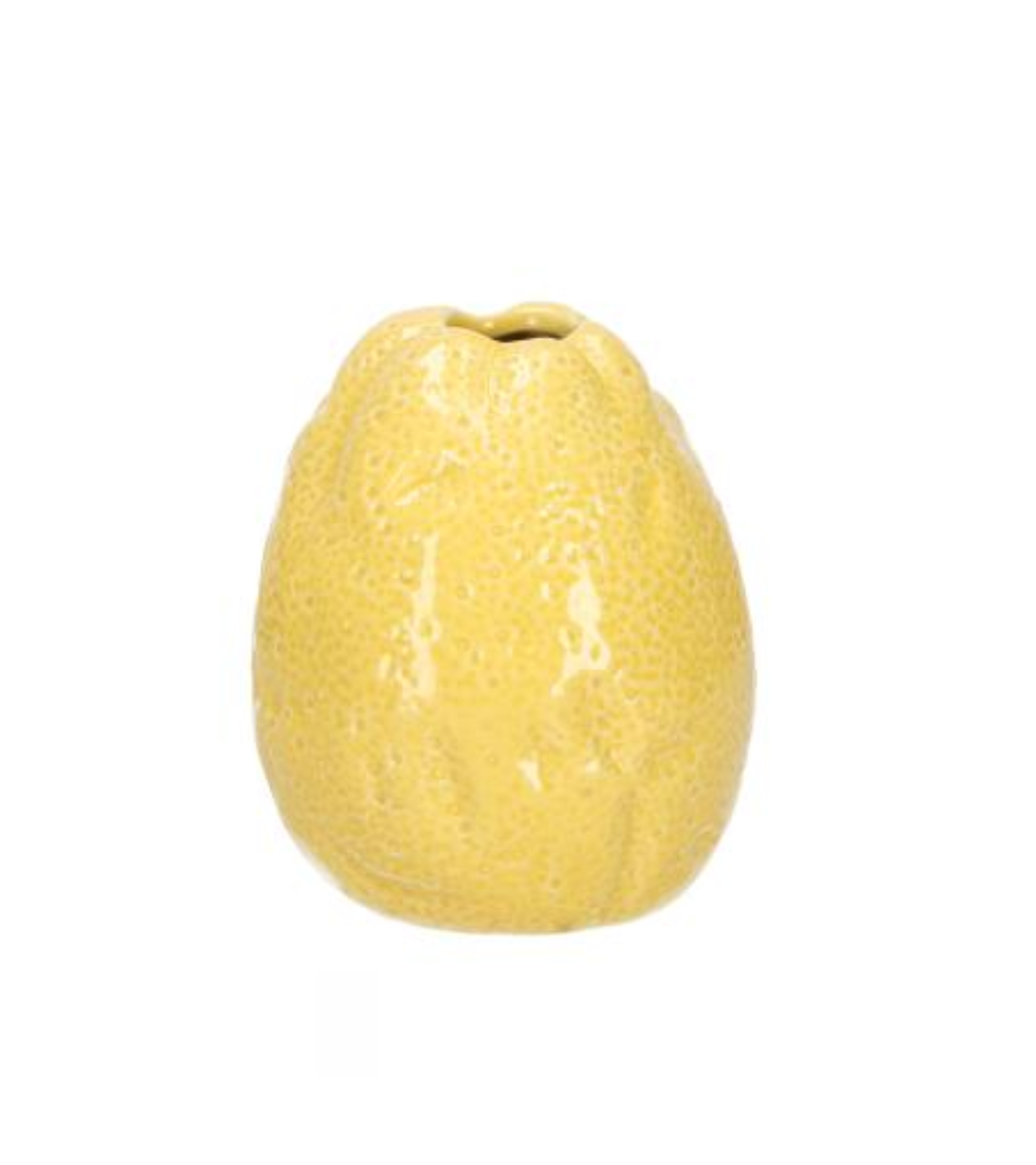 Zitronenvase Porzellan Gelb