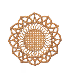 Papier Tischset Rattan von Hester & Cook, 12 Stück