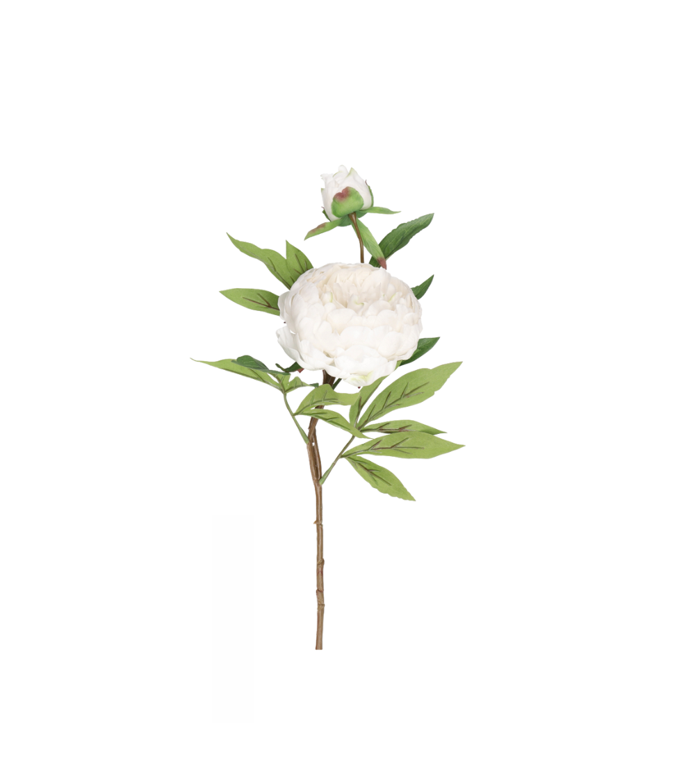 Pfingstrose Realtouch weiß