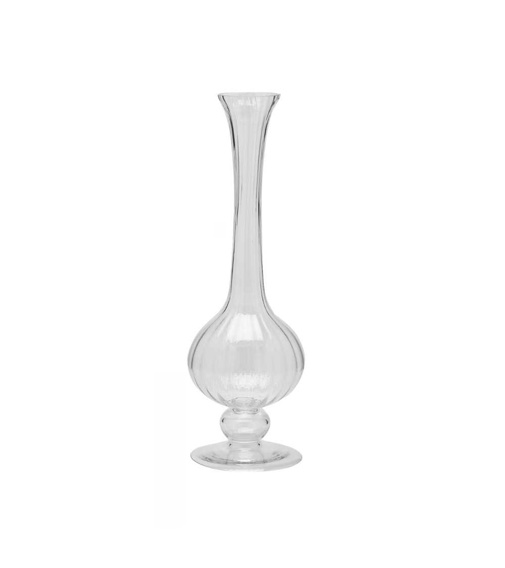 Glass vase, clear glass (medium)