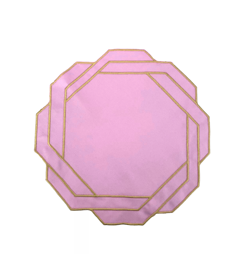 Tischset Rosa-Gold 4er- Se