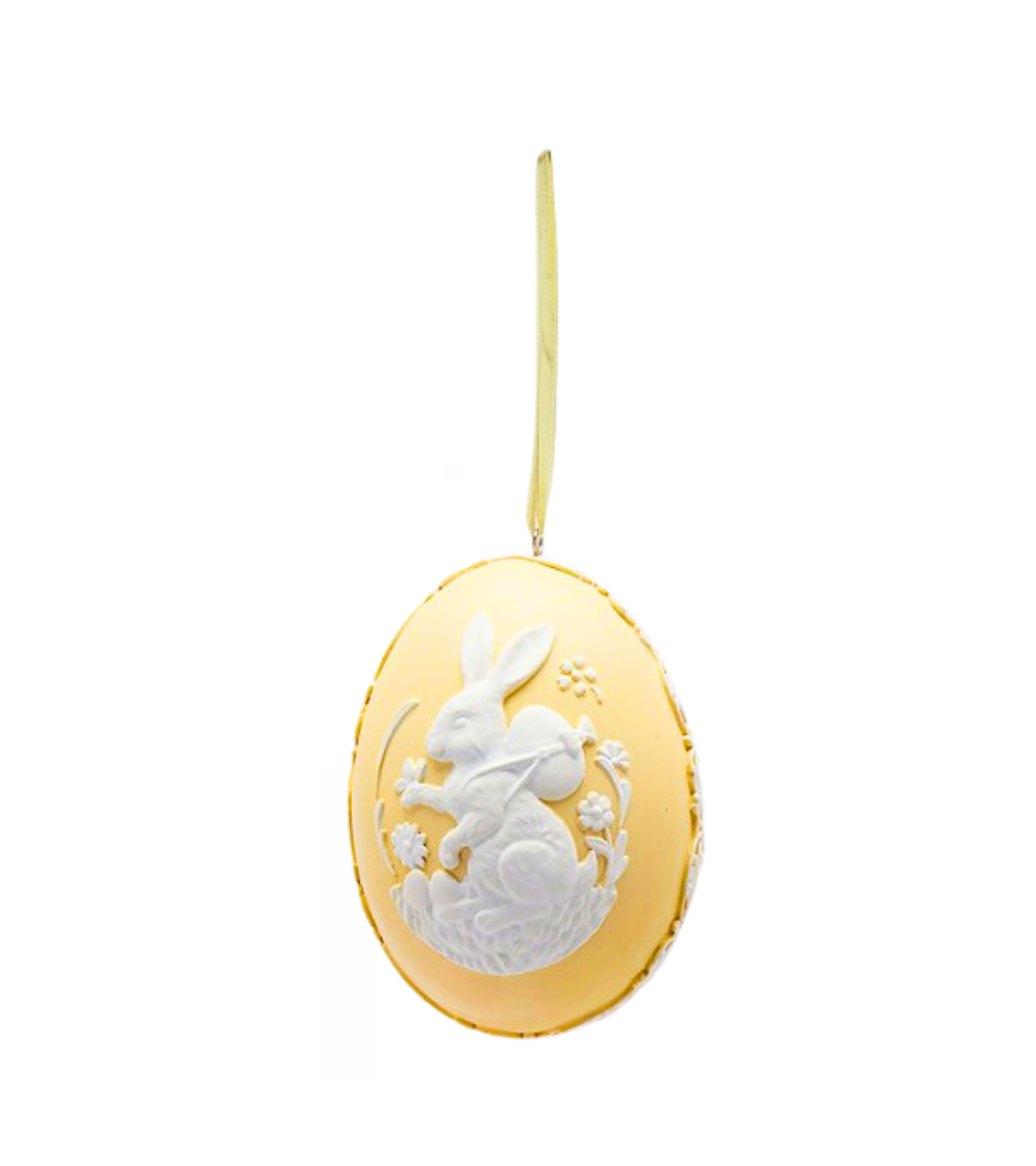 Yellow Easter egg for hanging