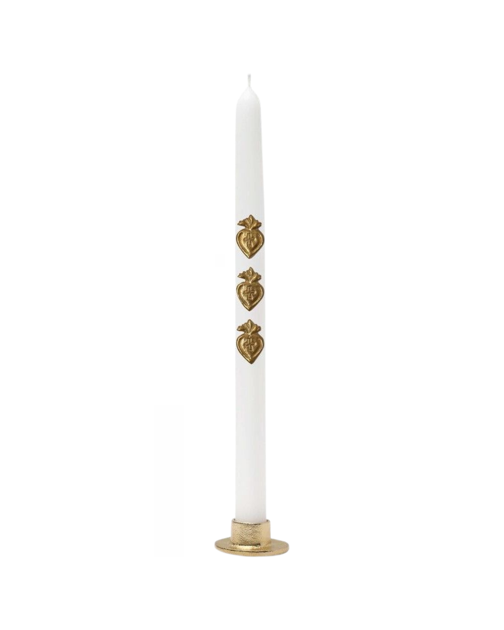 Kerzenpin Herz Gold, 3er Set