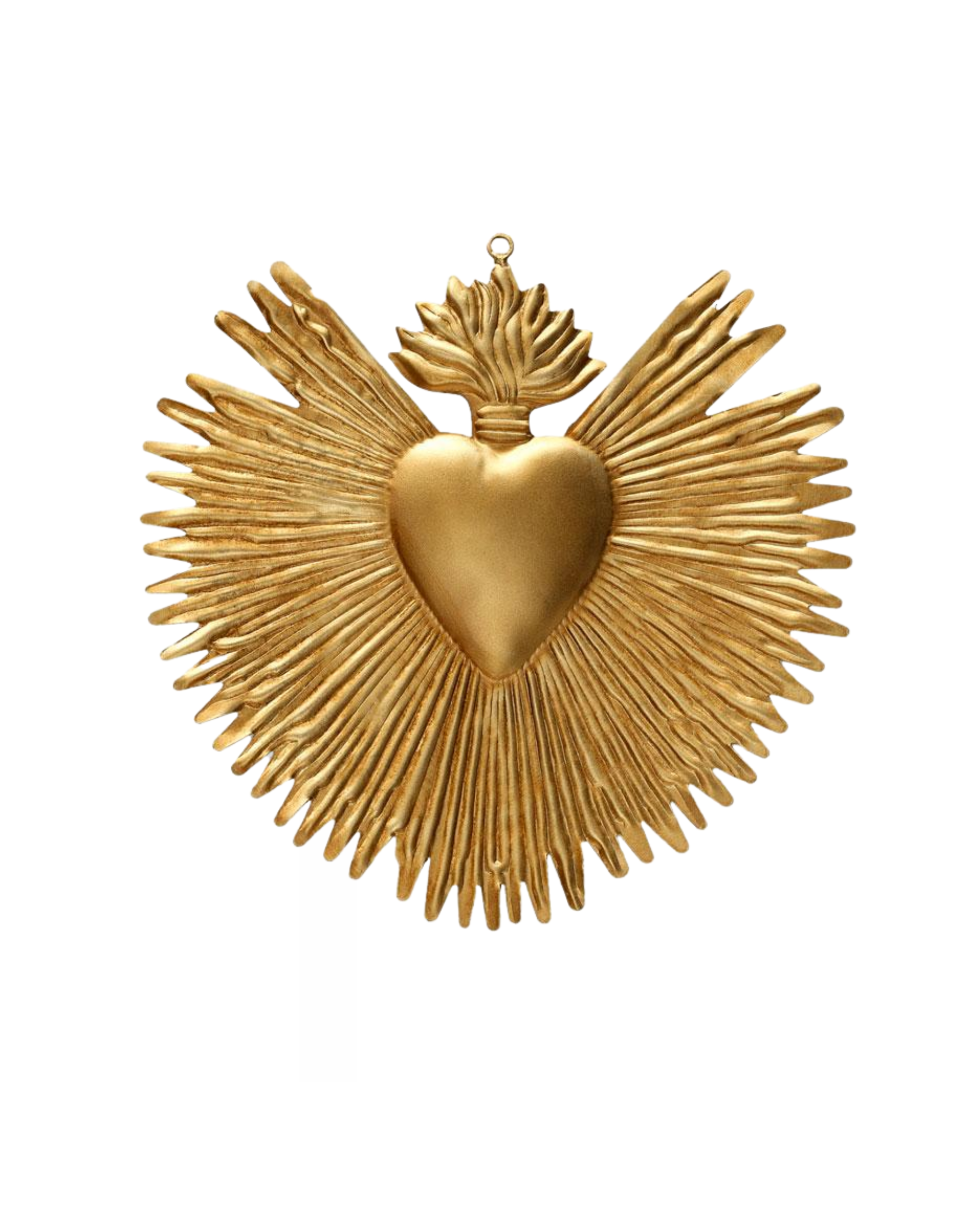 Metall Ornament Goldherz Large