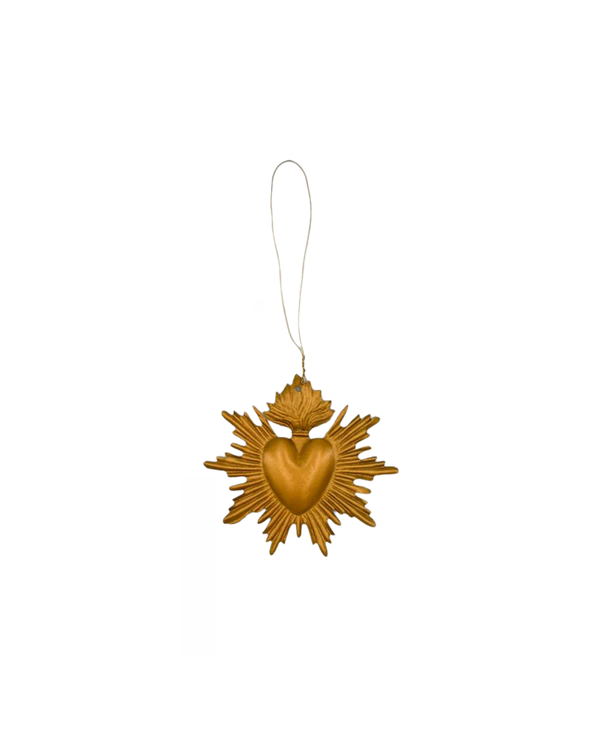 Metall Ornament Goldherz Small