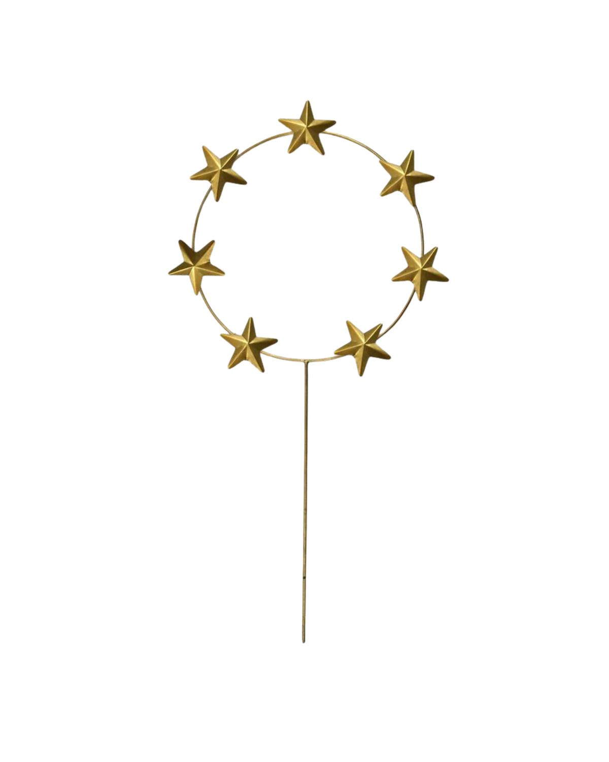 Blumenstecker Metall Heiligenschein Gold