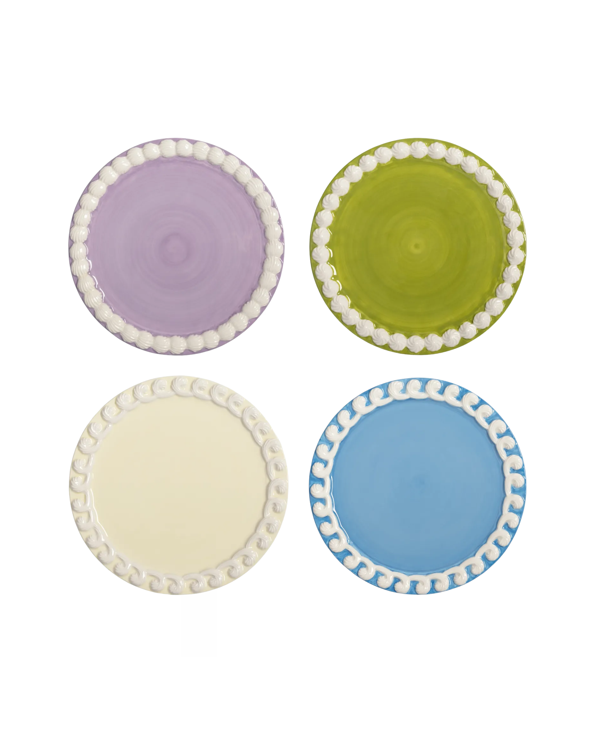 Teller Multicolour, 4er Set