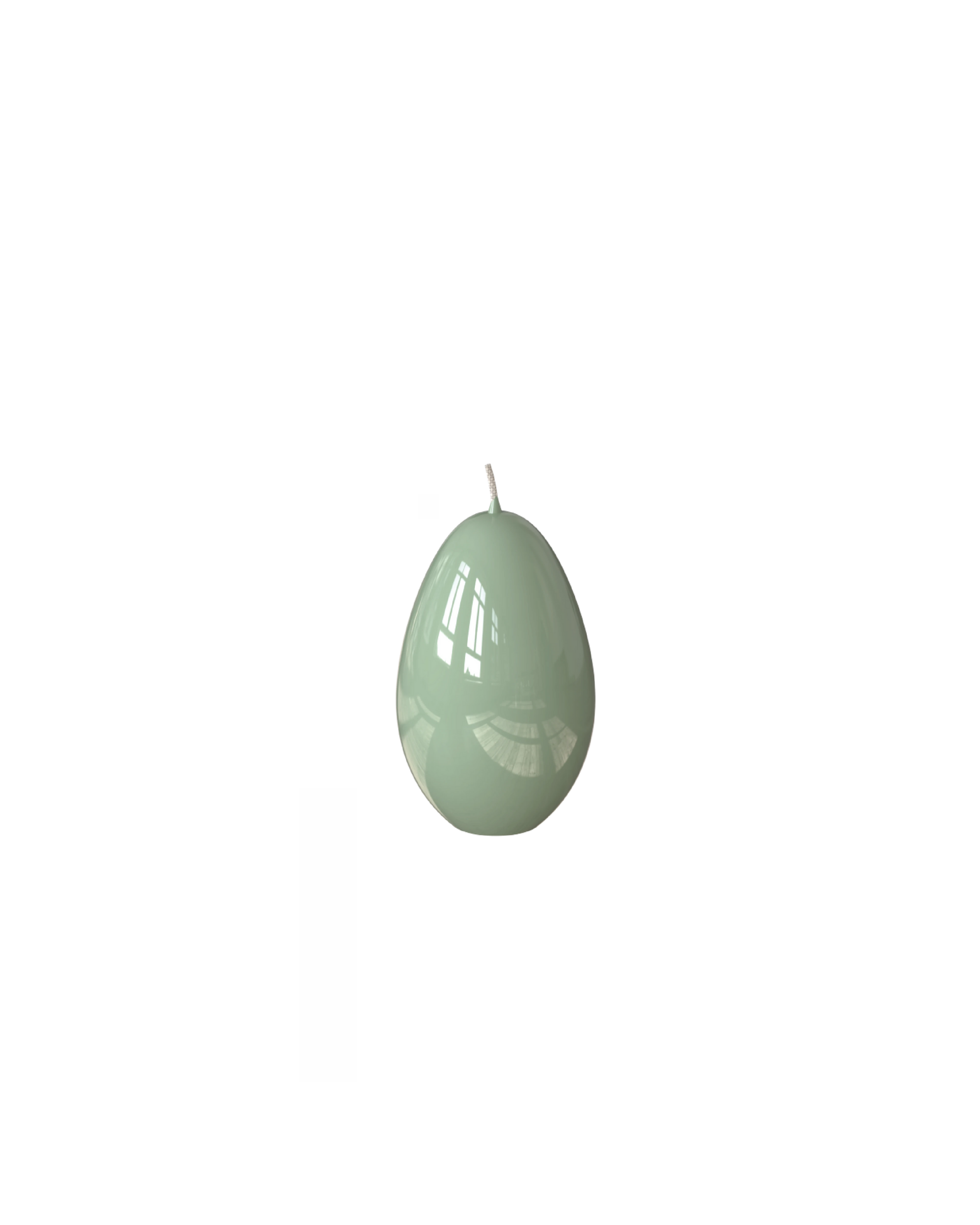 Egg Candle Gloss Lacquer Sage Large