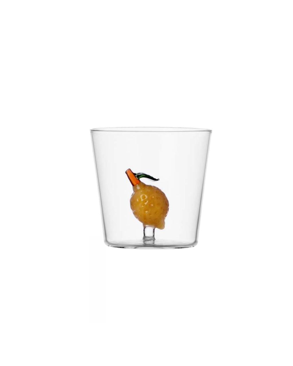 Handmade borosilicate glass lemon