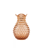 Mundgeblasene Anna von Lipa Blonde Vase in der erdigen Trendfarbe New Brown mit markanter Hobnail-Struktur.