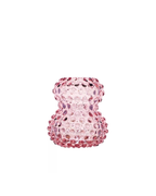 Vase Hobnail Birdie Pink