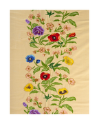 Tischdecke Baumwolle Floral Gelb