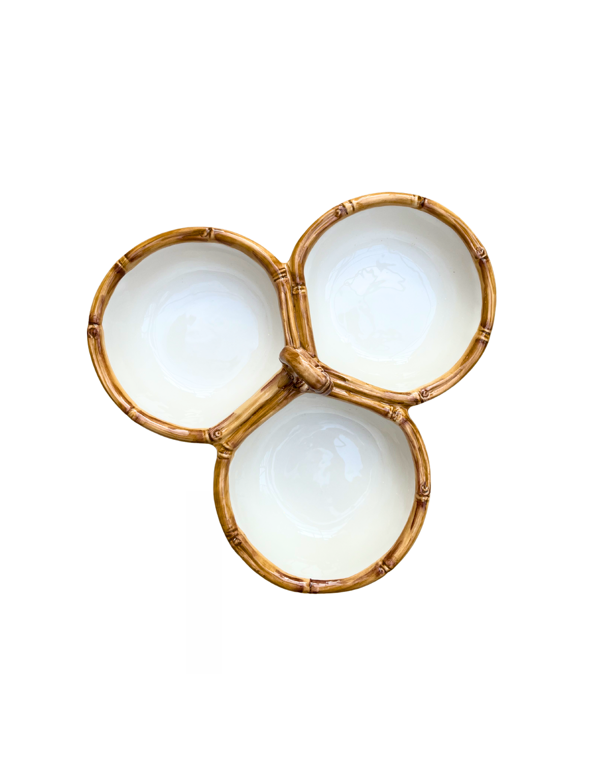 Handbemalte Keramik Tapas Schälchen Bambus, 3er Set – Table Desires