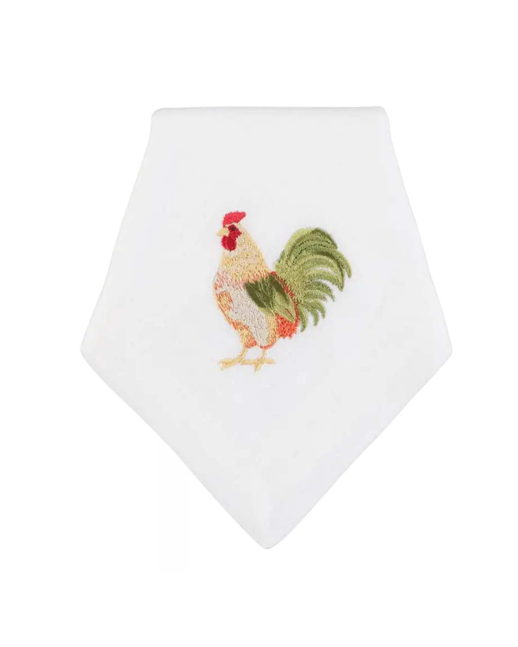 Stoffserviette mit Hahn Stickerei, 2er Set