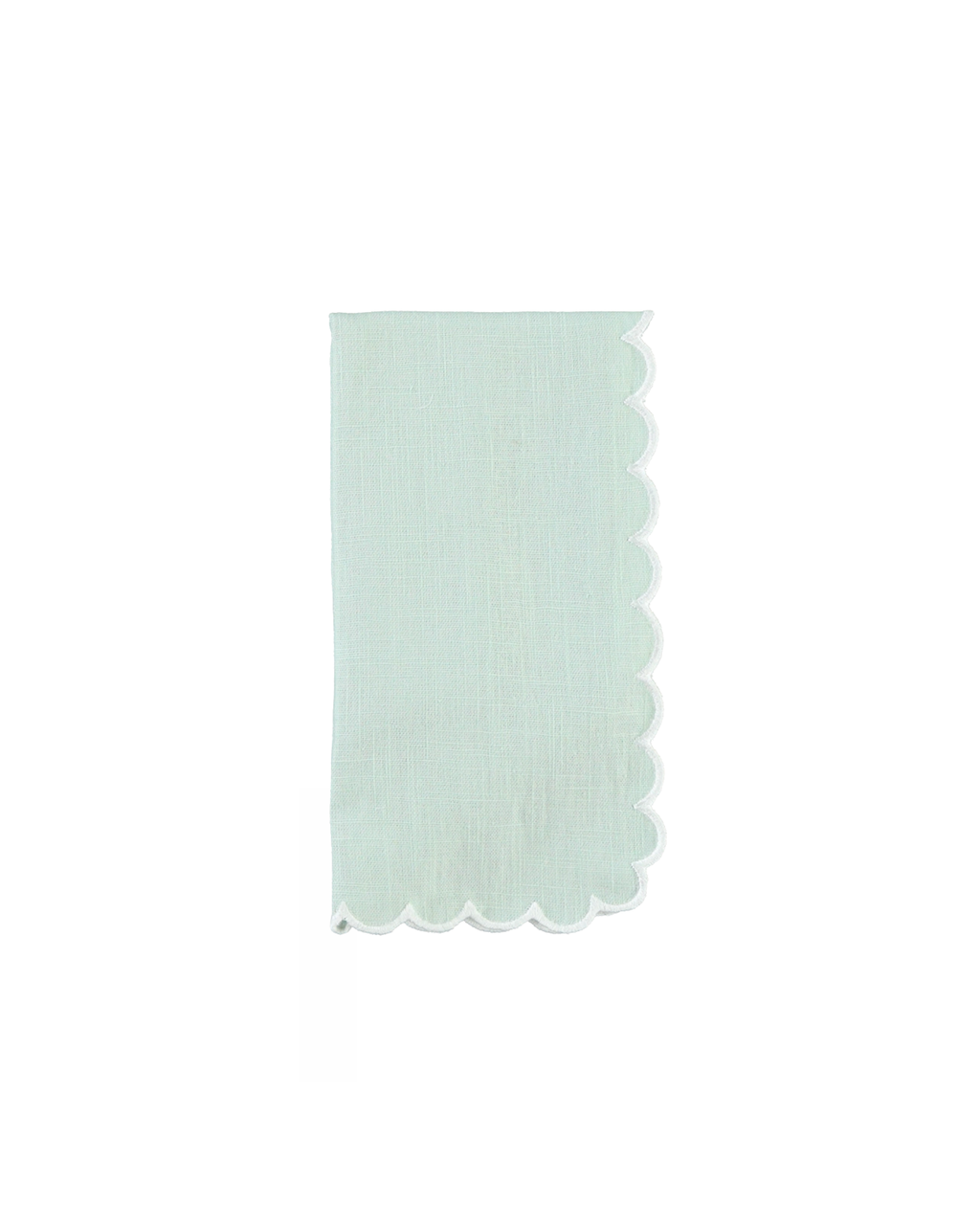 Stoffserviette Sage-Weiß, 2er Set