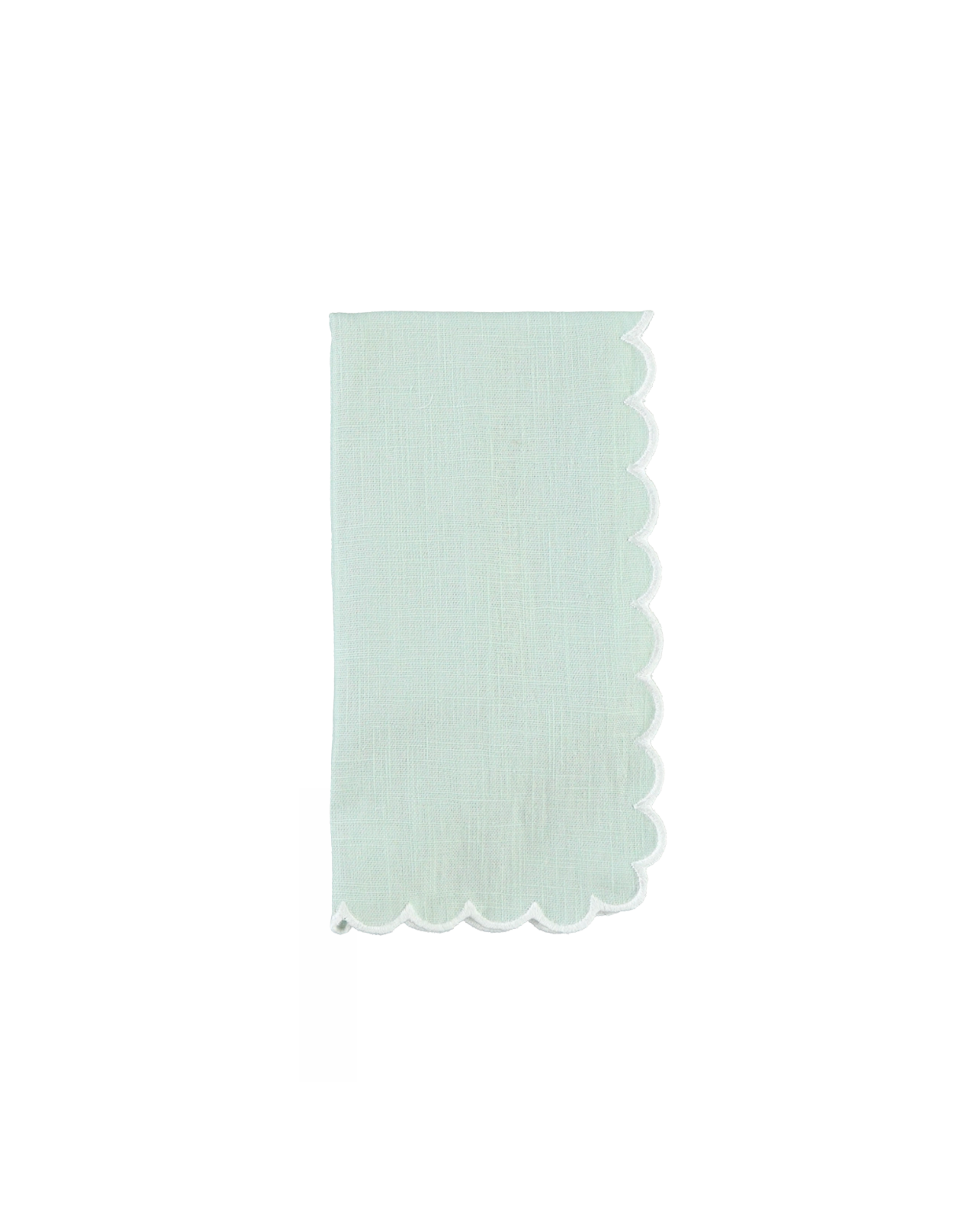 Stoffserviette Sage-Weiß, 2er Set