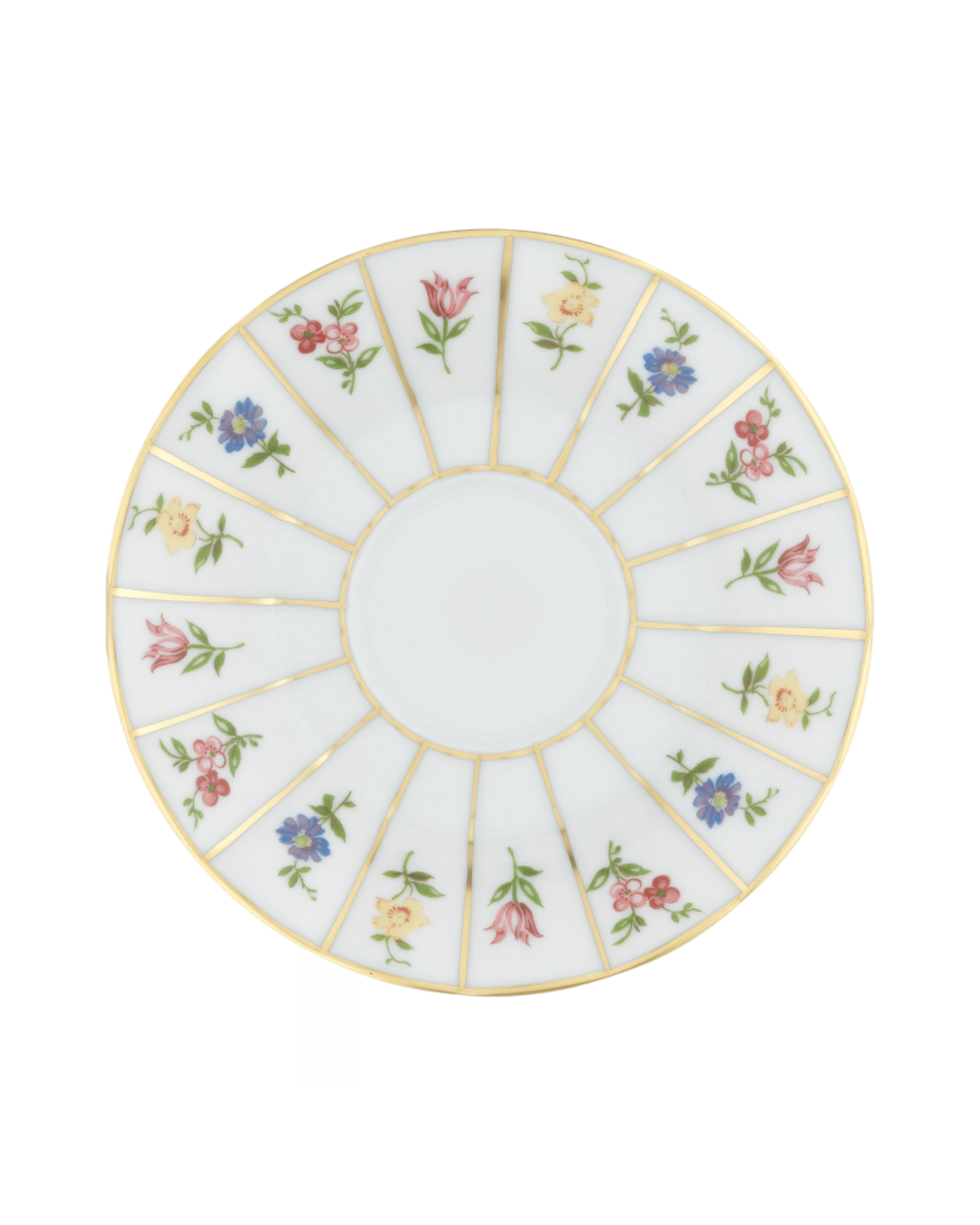 Fürstenberg Porzellan Espresso Untertasse Floral Gold GRECQUE